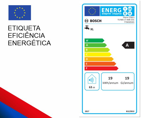 Etiqueta Esquentador a Gás Bosch 
