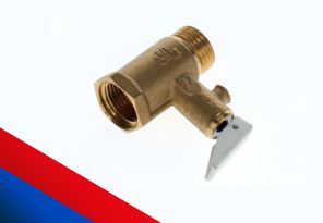 Válvula segurança branca 1/2" c/alavanca